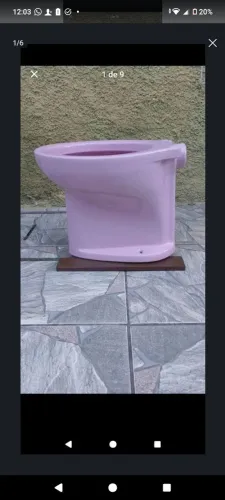 Vaso Sanitário Celite rosa ( ler descrição completa,)
