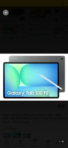 Tablet S10 FE para venda ou troca