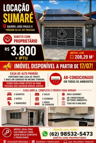 CASA JOAO PAULO II SUMARÉ -SP