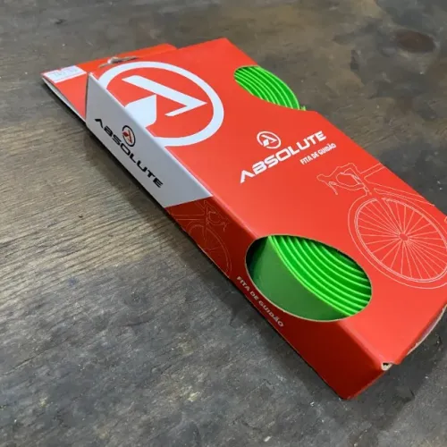 Rf121 Fita de guidão de bike Speed / Triathlon com plug Verde ciclismo
