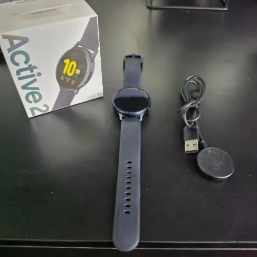 Galaxy Watch Active 2 com caixa e carregador