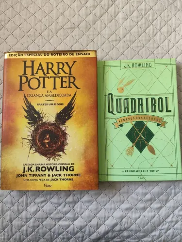 Harry Potter e a Criança Amaldiçoada e Quadribol 2 Livros