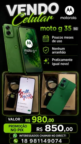 Celular Motorola g35 Araçatuba