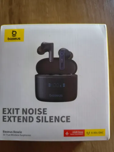 Fones de ouvido baseus bowier 30 bluetooth 65 horas
