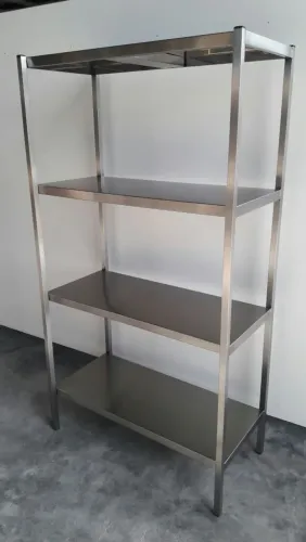Estante industrial para armazenamento em inox
