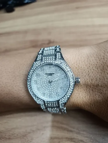 Patek Philippe Nautilus Prateado Luxuoso