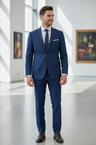 Terno Masculino Azul Novo Tamanho 60 Casamento Festa Tudo Lindo
