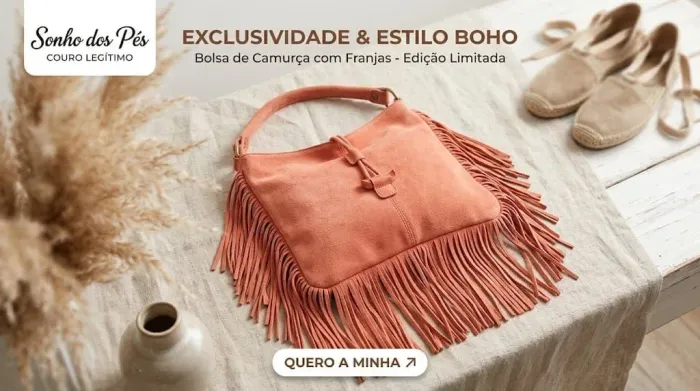 Bolsa em legítimo couro