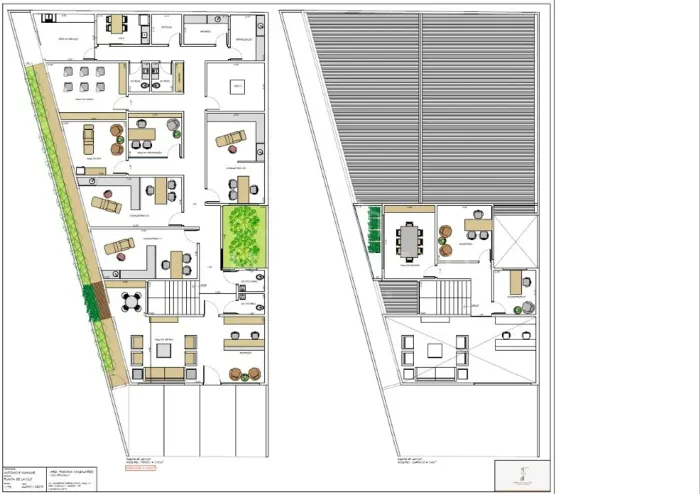 Prédio comercial em construção para locação.