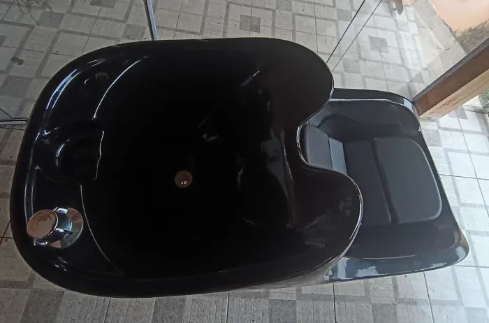 bancada para lavar cabelo