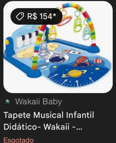 ? OPORTUNIDADE! Tapete Interativo Musical Wakani ?