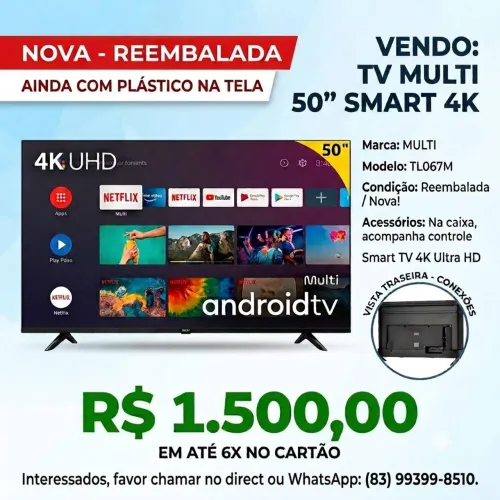 TV 50" smart 4K Multi