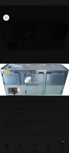Freezer balcão com cuba de pia (220v).