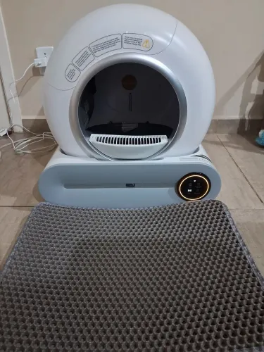 Caixa De Areia Inteligente Automática Para Gatos + Tapete Coletor