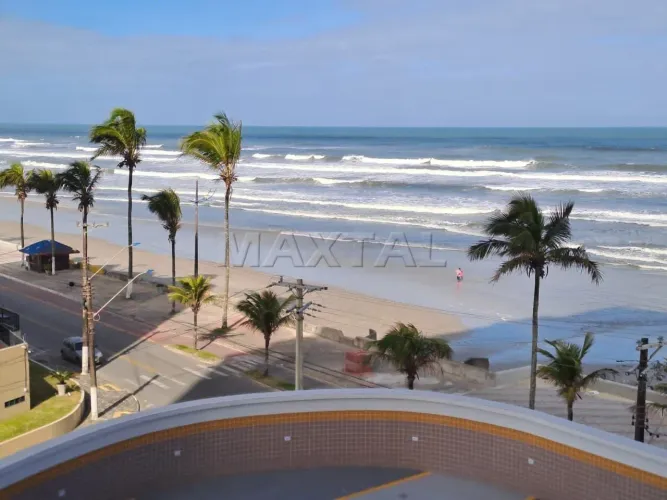 Apartamento a venda 3 dorms, 2 vagas de frente para o mar em Mongagua - São Paulo - 92m2