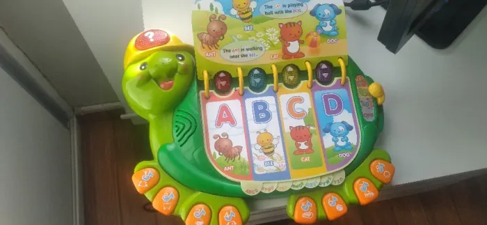 livro aprendizagem interativo (vtech touch and teach turtle book)