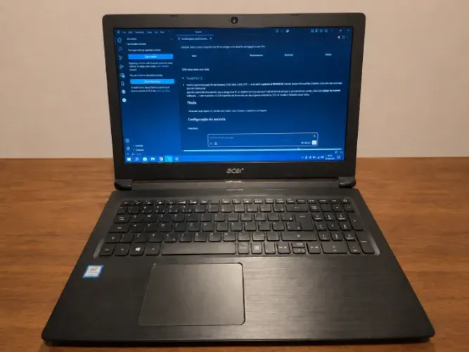 Notebook Acer Aspire 3 i3 8GB SSD 128GB 15.6 + Mouse Logitech e Carregador