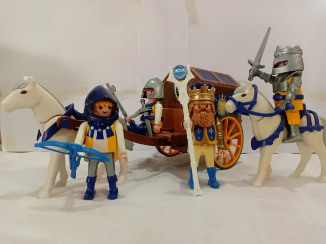 Playmobil Rei, Carruagem e Cavaleiros Lion King