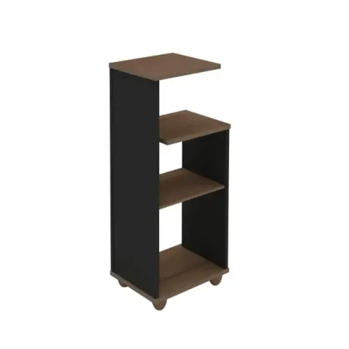 Oferta! Mesa de Apoio Bis Na Cor Imbuia/Preto (Pagamento no ato da entrega)