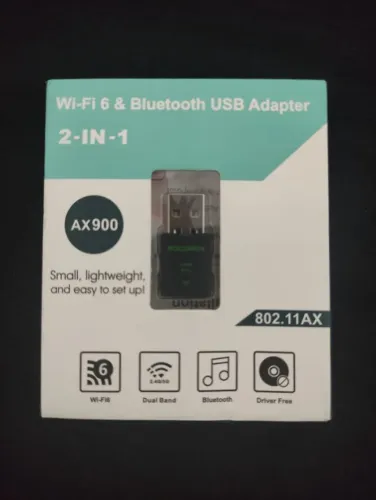 Adaptador Wi-Fi dual band 2.4G,5G+bluetooth 5.4