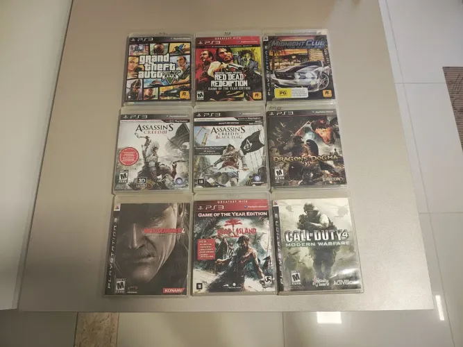 LOTE 9 JOGOS ORIGINAIS PS3 (VENDO SEPARADO)