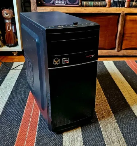 CPU Ryzen 5 2600, 8gb DDR4 2666, Placa Mãe Asrock B450, SSD 250GB + HD, GT1030