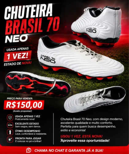 CHUTEIRA PENALTY BRASIL 70 NEO - SEMINOVA
