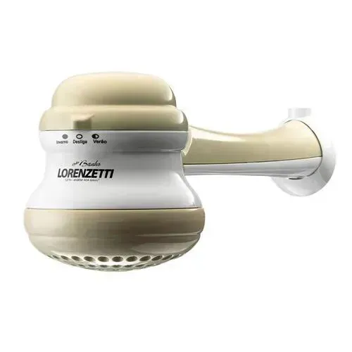 Chuveiro Elétrico Lorenzetti Bello Banho Ultra 127V/4600W Branco e Bege
