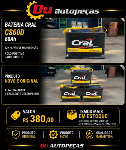 Bateria Cral CS-60 D 12V