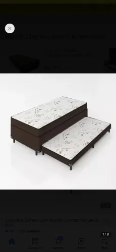 Cama com auxiliar