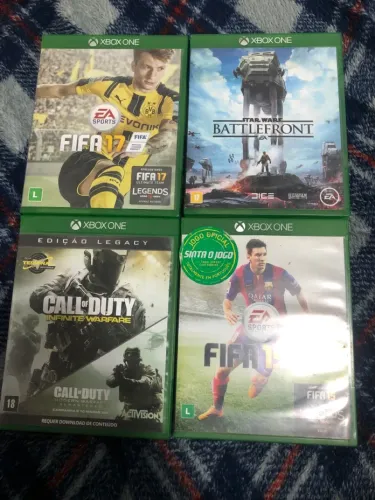 4 jogos originais Xbox one em exelente estado