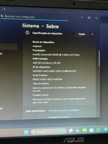 Notebook ASUS VivoBook X515KA