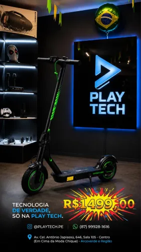 Patinete Elétrico GM5 P1 Max 500W Preto