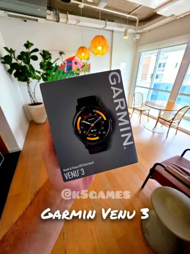Garmin Venu 3 Preto - Lacrado - COMPRE COM SEGURANÇA ABC SP