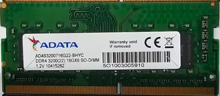 Memória RAM Notebook Adata 16GB DDR4 3200MHz