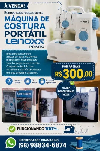 Máquina de Costura Portátil Lennox Pratic