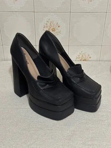 Sapato Mocassim Meia Pata Preto