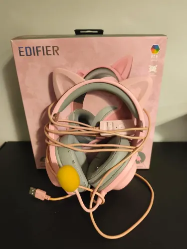 Headset Gamer Edifier g2 rosa 