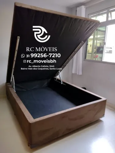 Cama Box Baú Casal Inteiriço 1,38x1,88 Blindado Direto da Fábrica