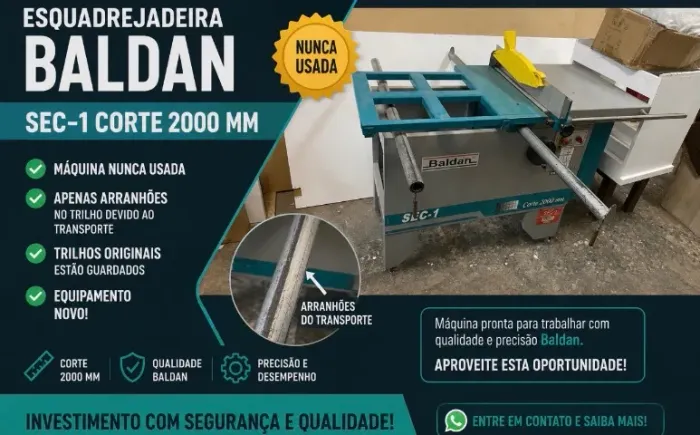ESQUADREJADEIRA BALDAN SEC-1 - CORTE 2000MM