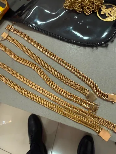 Pulseira Lacraia de ouro 13.31g 18k procedência garantia eterna