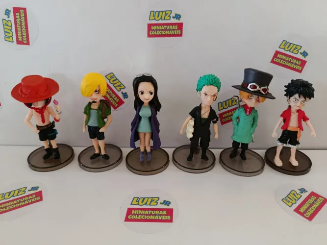One Piece miniaturas - 6 unidades 
