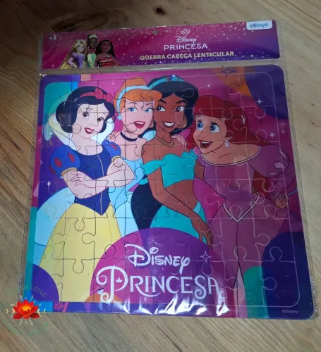 01 Quebra-cabeça "Mágico" em 3D Princesa Disney 48pçs NOVO (R$19p/Retirar)