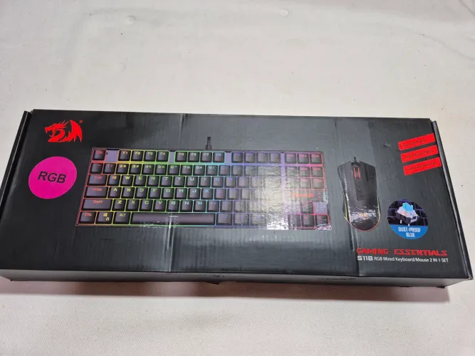 Kit Gamer Redragon Teclado Kumara Rgb + Mouse Cobra M711 Rgb Preto
