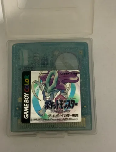 pokemon cristal game boy color original em japonês