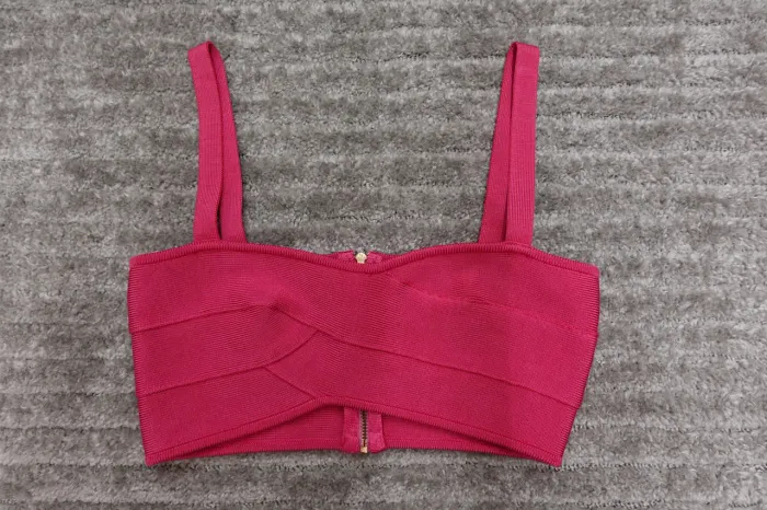 top faixa rosa com alça  