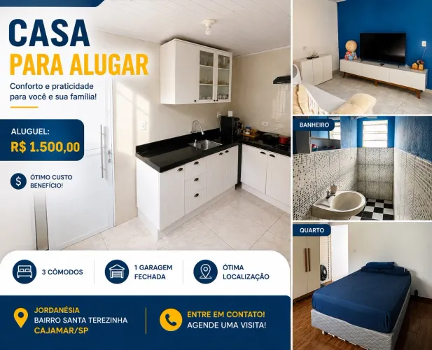 Casa para Alugar - Jordanésia | Bairro Santa Terezinha