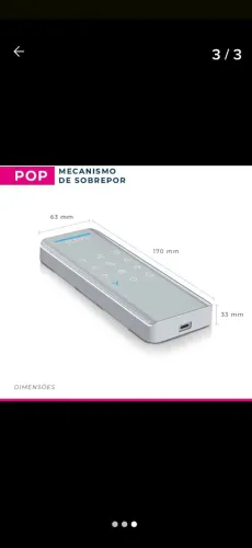 Fechadura eletronica digital sobreposta