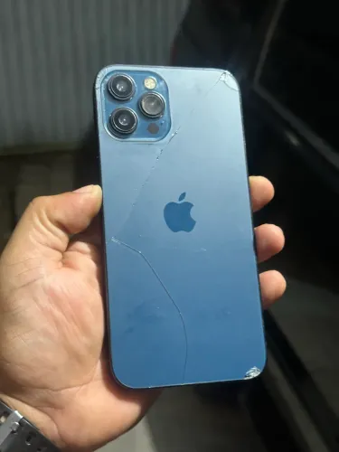 iPhone 12 pro max 128gb azul turquesa vendo e troco