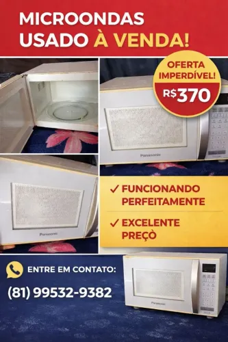 Microondas Panasonic NN-ST25JW ? Usado, em ótimo estado!